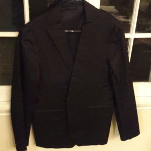 Baldwin black cotton sports coat